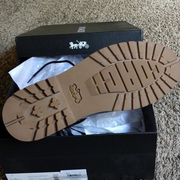 Authentic Coach Banks Men's Leather Boot - Picture 4 of 6